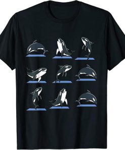 Orca Yoga Funny Orca In Yoga Poses Meditation T-Shirt