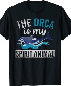 Killer Whale Waves Ocean Animal Gift Spirit Animal Orca T-Shirt