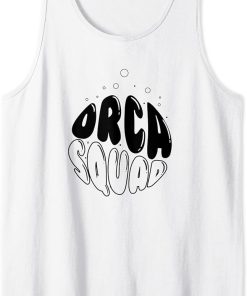 Cute Whale Funny Sea Animal Orca Squad Tank Top