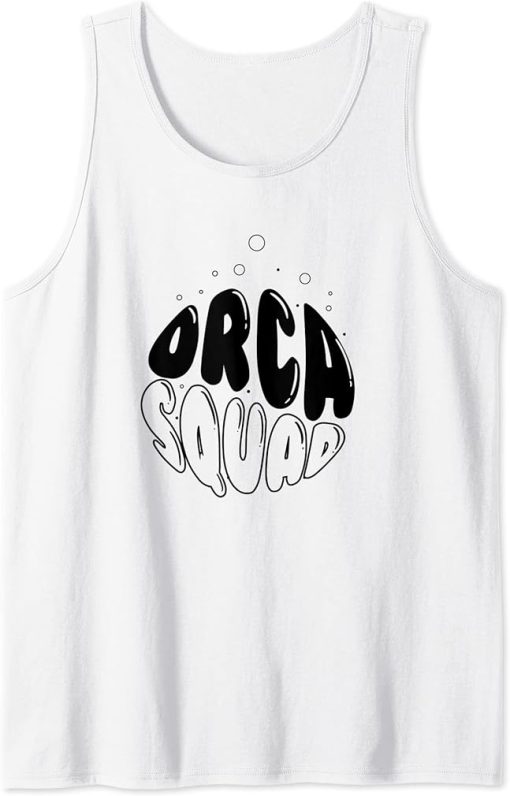 Cute Whale Funny Sea Animal Orca Squad Tank Top